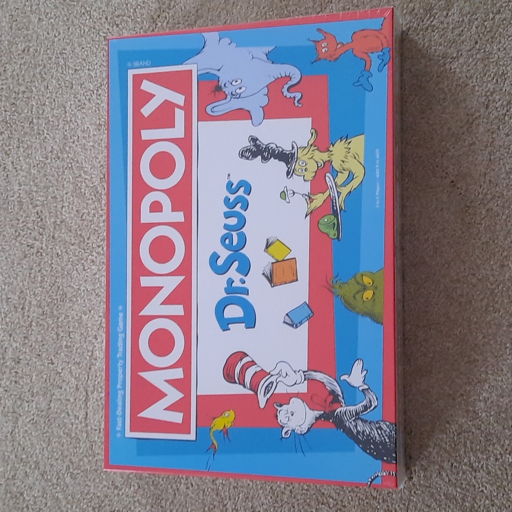 UNOPENED.  Monopoly Dr Seuss Board Game